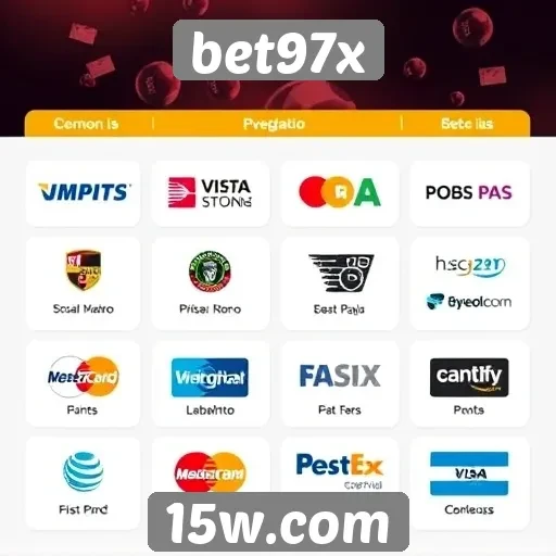 Opções de pagamento disponíveis no bet97x